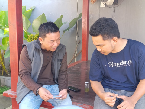 Samsul Hadi, Kordiv P2H melakukan Uji Petik PDPB TW III di Desa Terong Tawah
