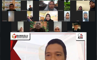 zoom Meeting Bawaslu Lombok Barat.Senin 09/02/2026