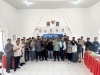 Ketua dan Anggota Bawaslu Lobar Foto bersama Konsolidasi Demokrasi Bersama Eks Panwascam dan Pegiat Demokrasi bertempat di Aula Kantor Bawaslu Lombok Barat. 29/10/2026
